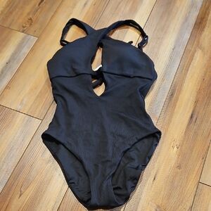 New Becca swimwear Black Cutout Swimsuit
